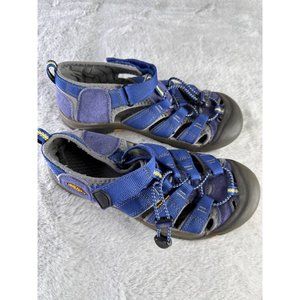 Keen Sandals Kids 5 Youth Newport H2 Trail Hiking Water Sport Sandal Navy Shoes